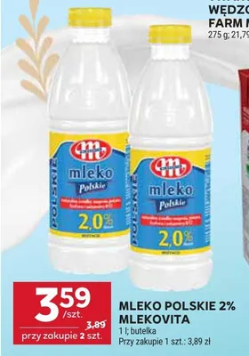 Mleko polskie 2% Mlekovita promocja w Stokrotka