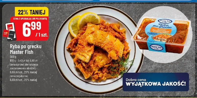 Ryba po grecku Master Fish promocja w POLOmarket