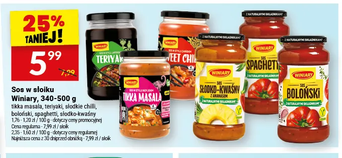 Sos w słoiku Winiary teriyaki promocja w Twój Market
