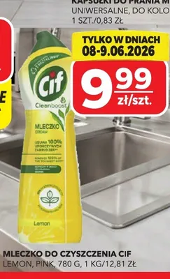 Mleczko do czyszczenia Cif Lemon promocja w Top Market