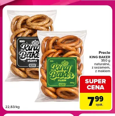 Precle King Baker z sezamem promocja w Carrefour Express