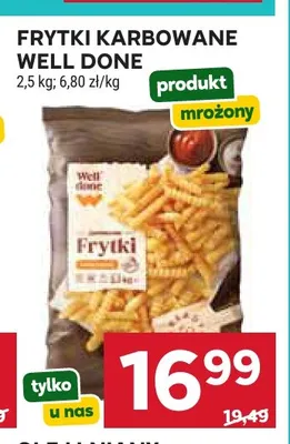 Frytki karbowane Well Done promocja w Stokrotka