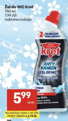 Żel do WC promocja w Delikatesy Centrum