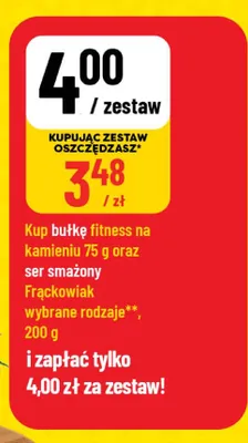 Zestaw ser smażony wielkopolski Frąckowiak + bułka fitness promocja w POLOmarket