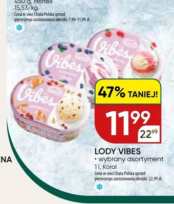 Lody Vibes Koral promocja w Chata Polska