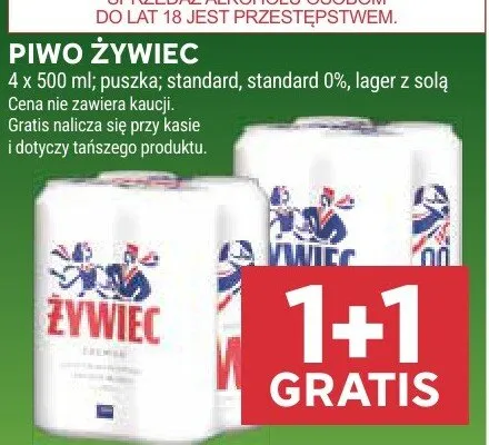 Piwo Żywiec standard puszka promocja w Stokrotka