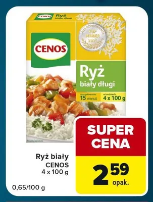 Ryż biały Cenos promocja w Globi