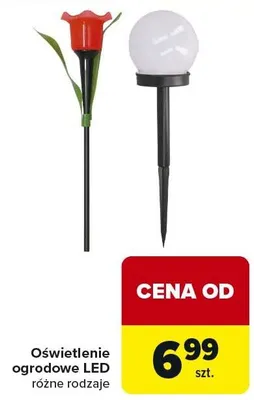 Oświetlenie ogrodowe LED różne rodzaje promocja w Carrefour