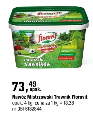 Nawóz mistrzowski trawnik promocja w OBI