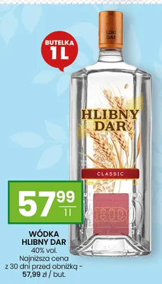 Wódka Hlibny Dar 40% vol. promocja w Twój Market