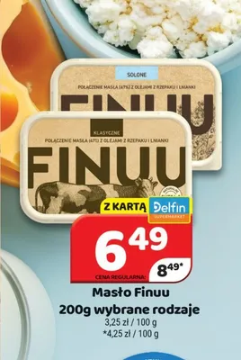 Masło Finuu Solone promocja w Delfin