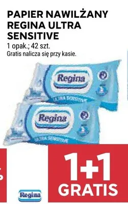 Papier nawilżany Regina Ultra Sensitive promocja w Stokrotka