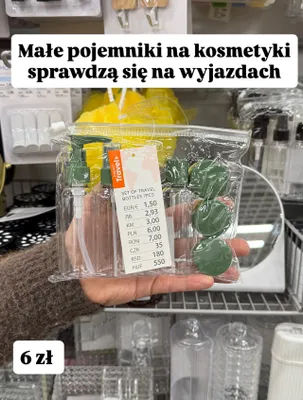 Zestaw podróżnych butelek na kosmetyki 7 szt. promocja w Pepco