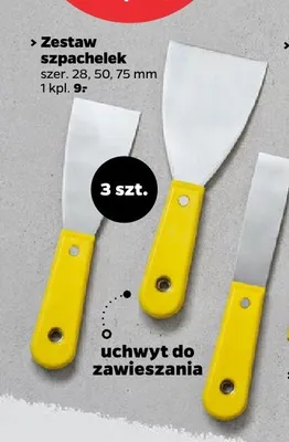 Zestaw szpachelek promocja w Netto