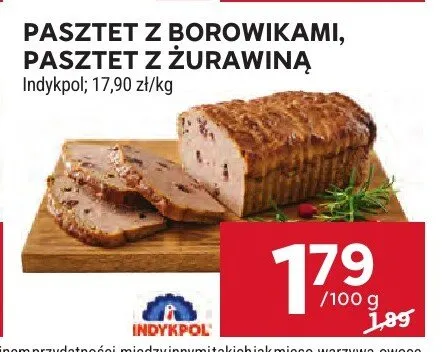 Pasztet z borowikami Indykpol promocja w Stokrotka