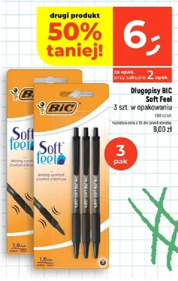 Długopisy BIC Soft Feel 3-pak promocja w Dealz