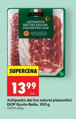 Antipasto dei tre salumi piacentini DOP Gusto Bello promocja w Biedronka