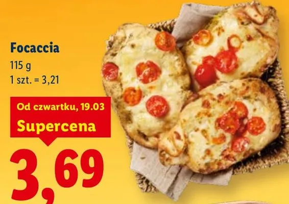 Focaccia promocja w Lidl
