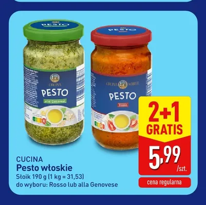 Pesto włoskie alla Genovese Cucina Nobile promocja w Aldi
