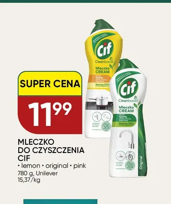 Mleczko do czyszczenia Cif lemon promocja w Chata Polska