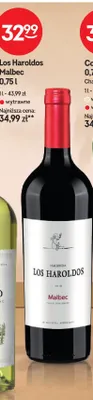 Wino czerwone Los Haroldos Malbec promocja w Żabka