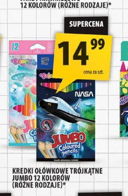 Kredki ołówkowe trójkątne Jumbo Colorino 12 kolorów promocja w Arhelan