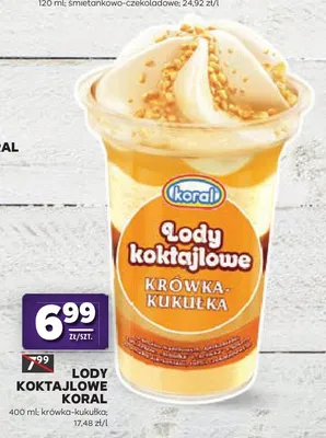 Lody Koktajlowe Krówka-Kukułka promocja w Stokrotka