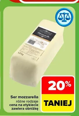 Ser mozzarella promocja w Carrefour Market