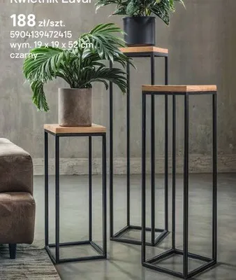 Kwietnik Laval czarny promocja w Castorama