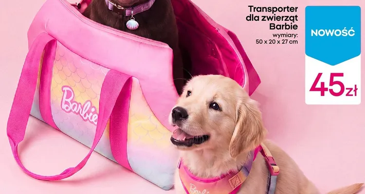 Transporter dla zwierząt Barbie 50x20x27cm promocja w Pepco