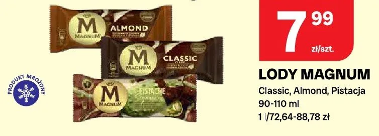Lody Classic, Almond, Pistacja promocja w Chorten