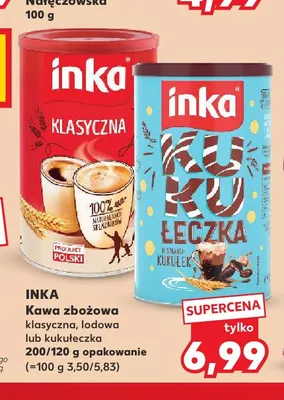 Kawa rozpuszczalna zbożowa lodowa Inka promocja w Kaufland