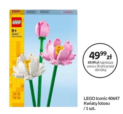 Zestaw klocki Iconic 40647 Kwiaty lotosu promocja w Empik