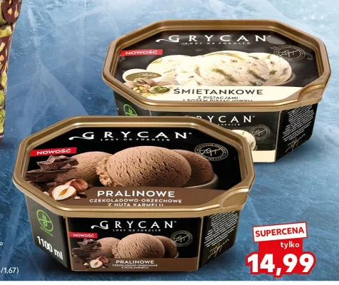 Lody Grycan 1100 ml promocja w Kaufland