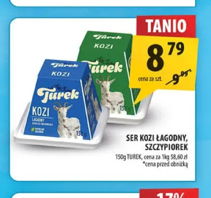 Ser kozi łagodny Turek promocja w Arhelan