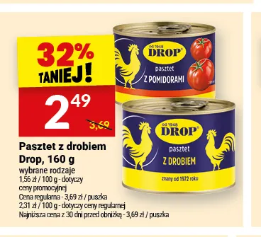 Pasztet z drobiem Drop promocja w Twój Market