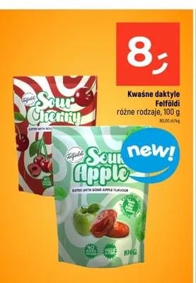 Kwaśne daktyle Felföldi Sour Apple promocja w Dealz