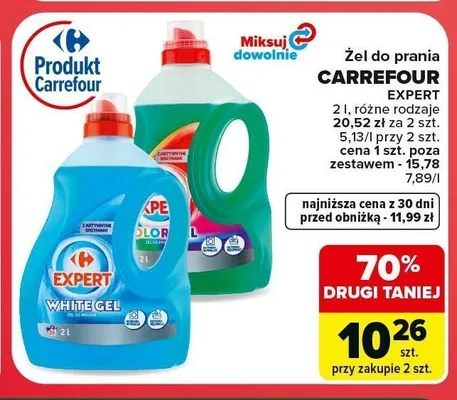 Żel do prania Carrefour Expert Color Gel promocja w Carrefour