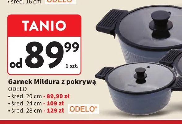 Garnek Mildura z pokrywą 24 cm Odelo promocja w Intermarche