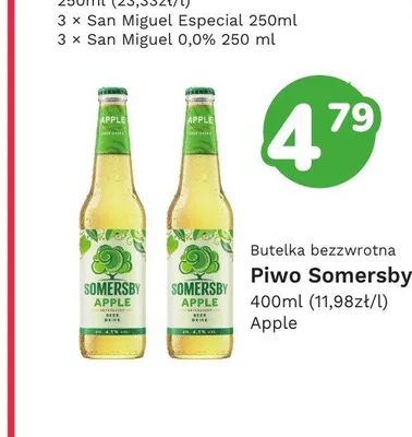 Piwo Somersby Apple promocja w Limonka