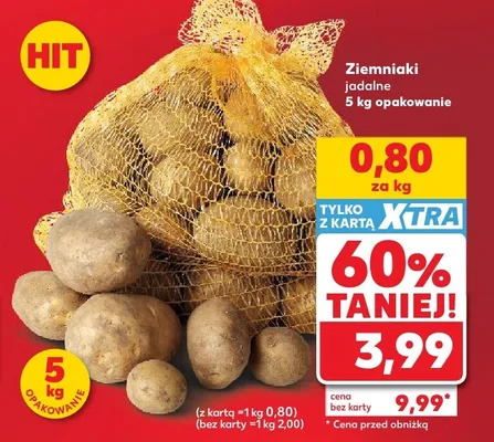Ziemniaki jadalne promocja w Kaufland