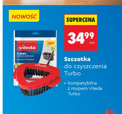 Szczotka do czyszczenia Turbo Vileda promocja w Biedronka