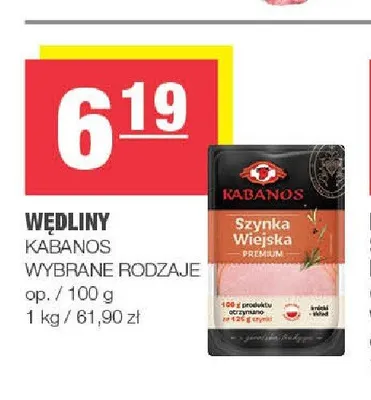Szynka Wiejska Premium Kabanos promocja w SPAR