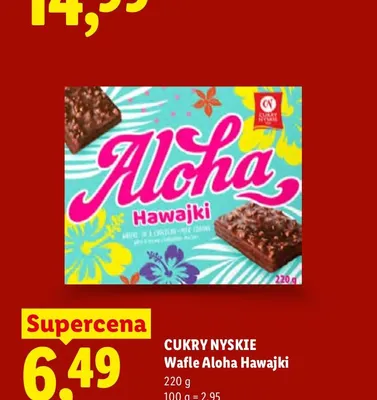 Wafle Aloha Hawajki Cukry Nyskie promocja w Lidl