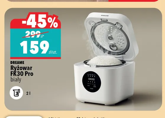 Ryżowar FK30 Pro Dreame biały promocja w Biedronka Home