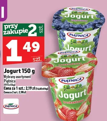 Jogurt Piątnica promocja w TOPAZ