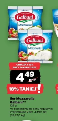 Ser Mozzarella Galbani promocja w Netto