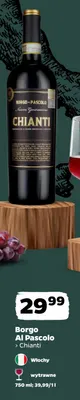 Wino czerwone Borgo Al Pascolo Chianti wytrawne promocja w Netto