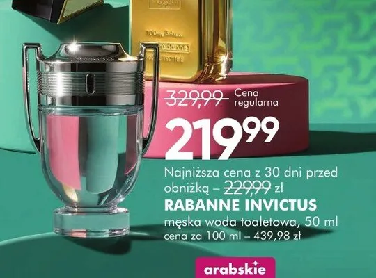 Męska woda toaletowa Rabanne Invictus promocja w Super-Pharm