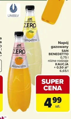 Napój gazowany SAN BENEDETTO promocja w Carrefour Market